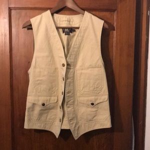 Men’s medium khaki cargo utility vest